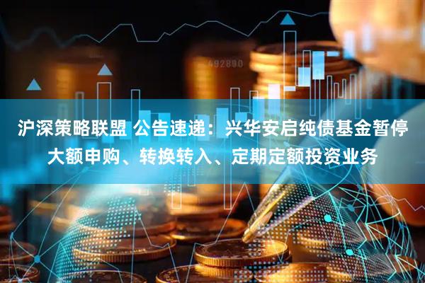 沪深策略联盟 公告速递：兴华安启纯债基金暂停大额申购、转换转入、定期定额投资业务