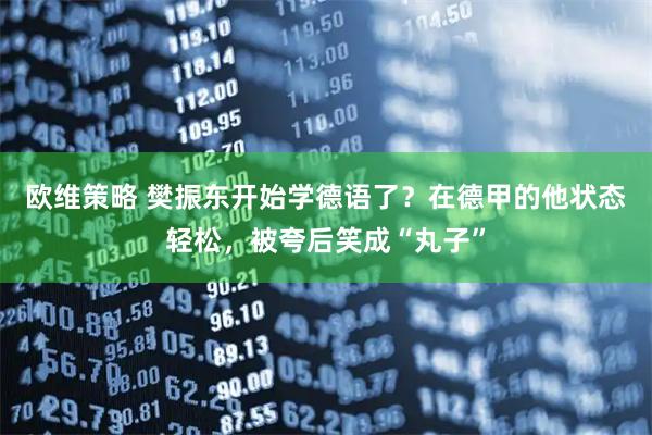欧维策略 樊振东开始学德语了？在德甲的他状态轻松，被夸后笑成“丸子”